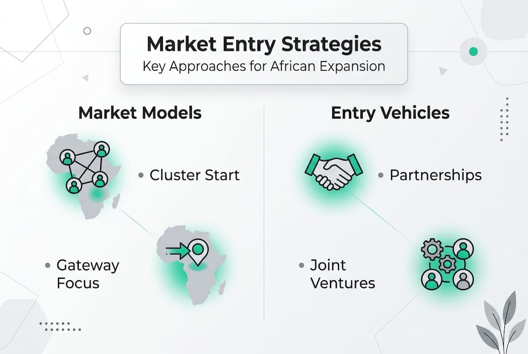 Infographic on African market entry strategies