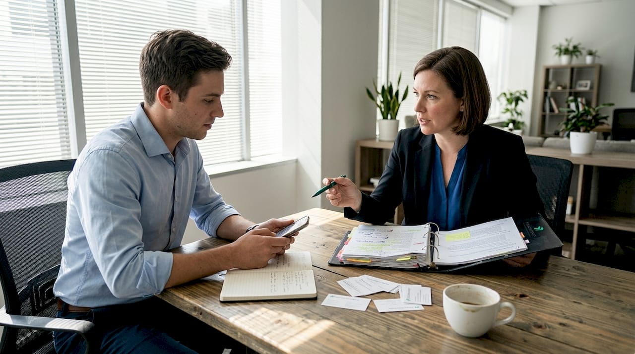 Advisor and entrepreneur discuss business compliance