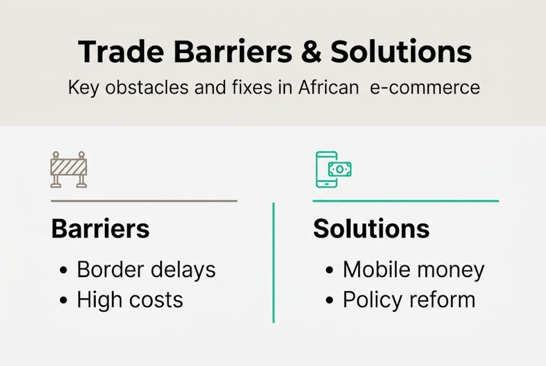 Infographic barriers and solutions African trade