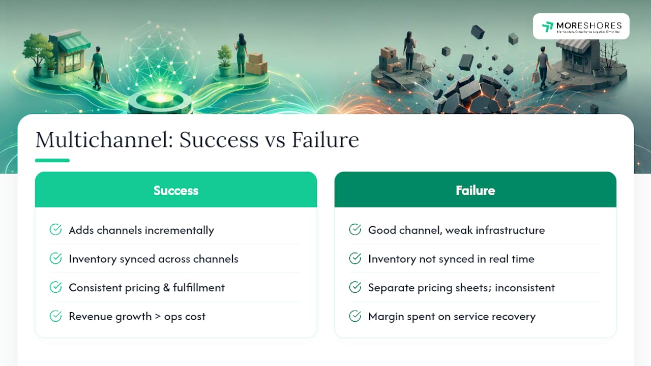What Happens When Multichannel Goes Right, and When It Doesn't — overview diagram