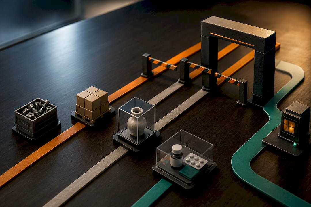 Shipment categories excluded from de minimis