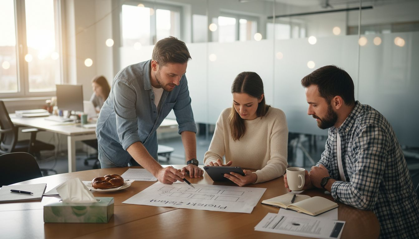 Das Team tauscht sich intensiv über die Sicherheit von Kryptowährungsbörsen aus.