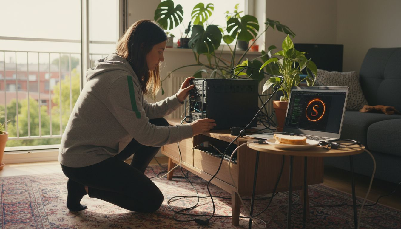 Home crypto validator checks node status