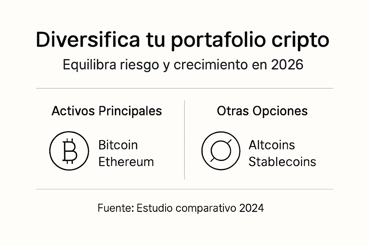 Guía visual sobre cómo diversificar tus inversiones en criptomonedas