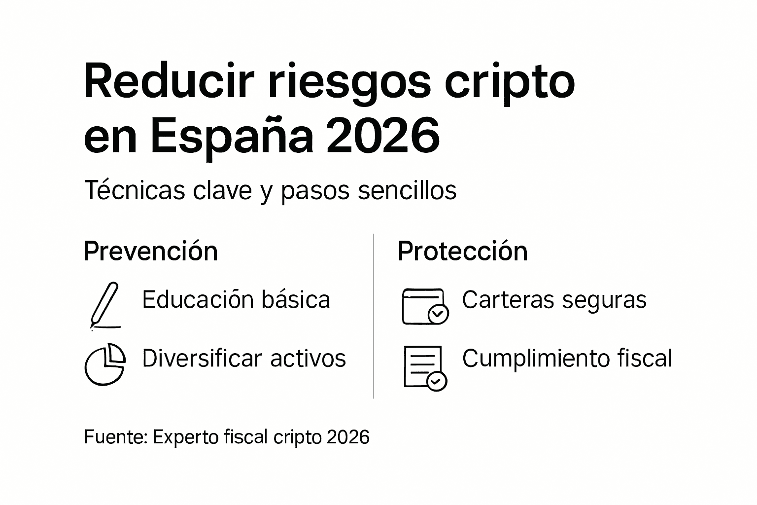Guía visual para invertir en criptomonedas en España minimizando riesgos