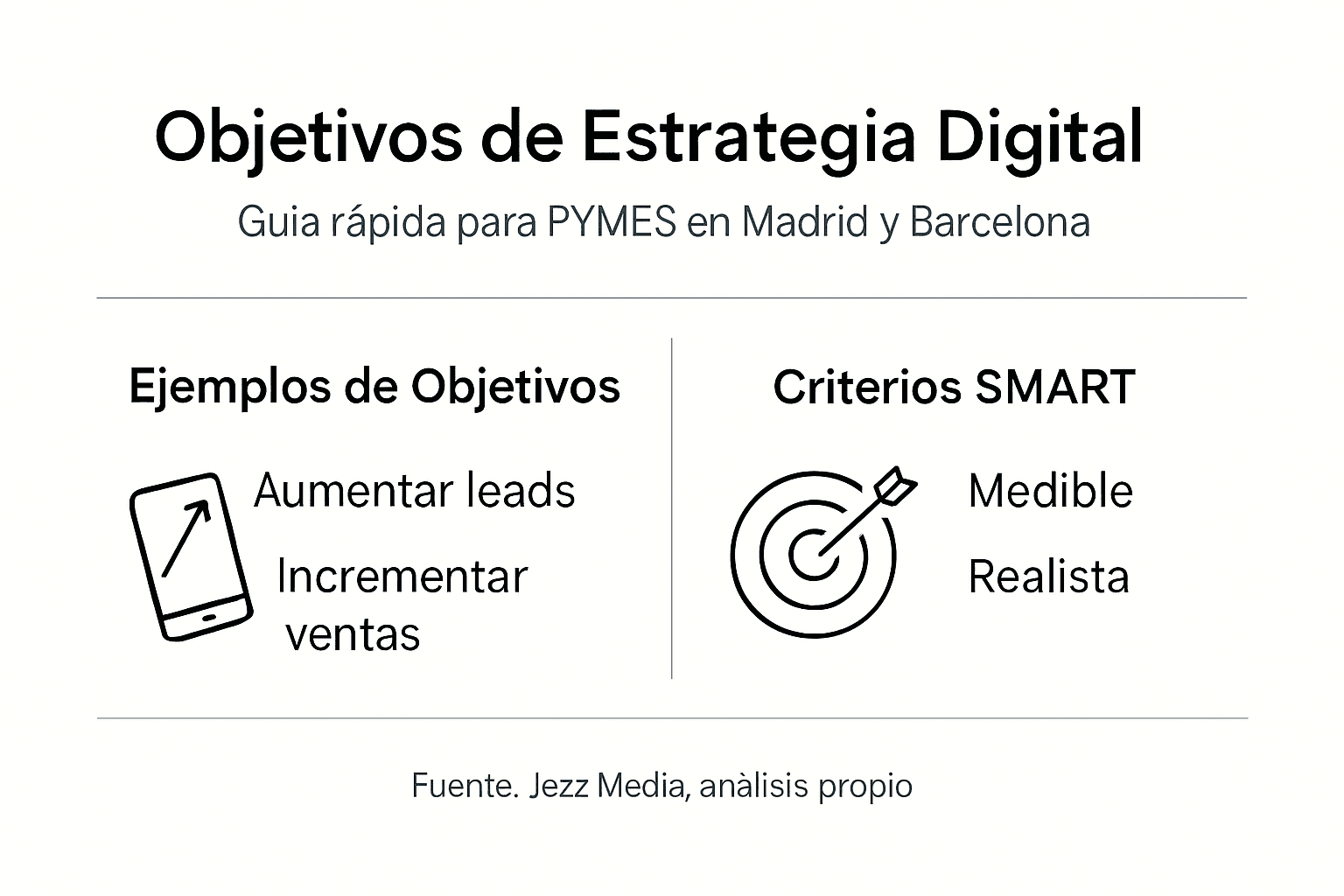 Infografía: la importancia de definir objetivos claros en tu estrategia digital