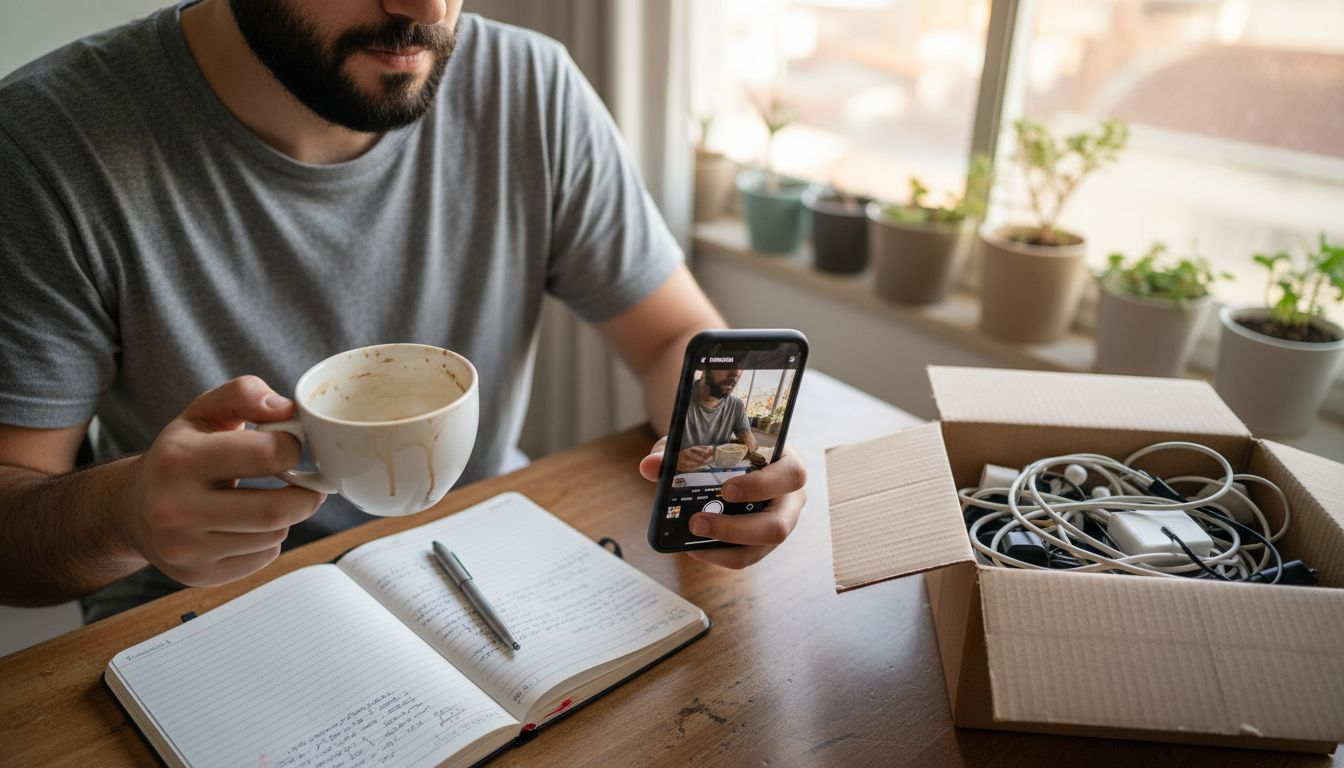 Persona editando un video para Instagram con la función Restyle