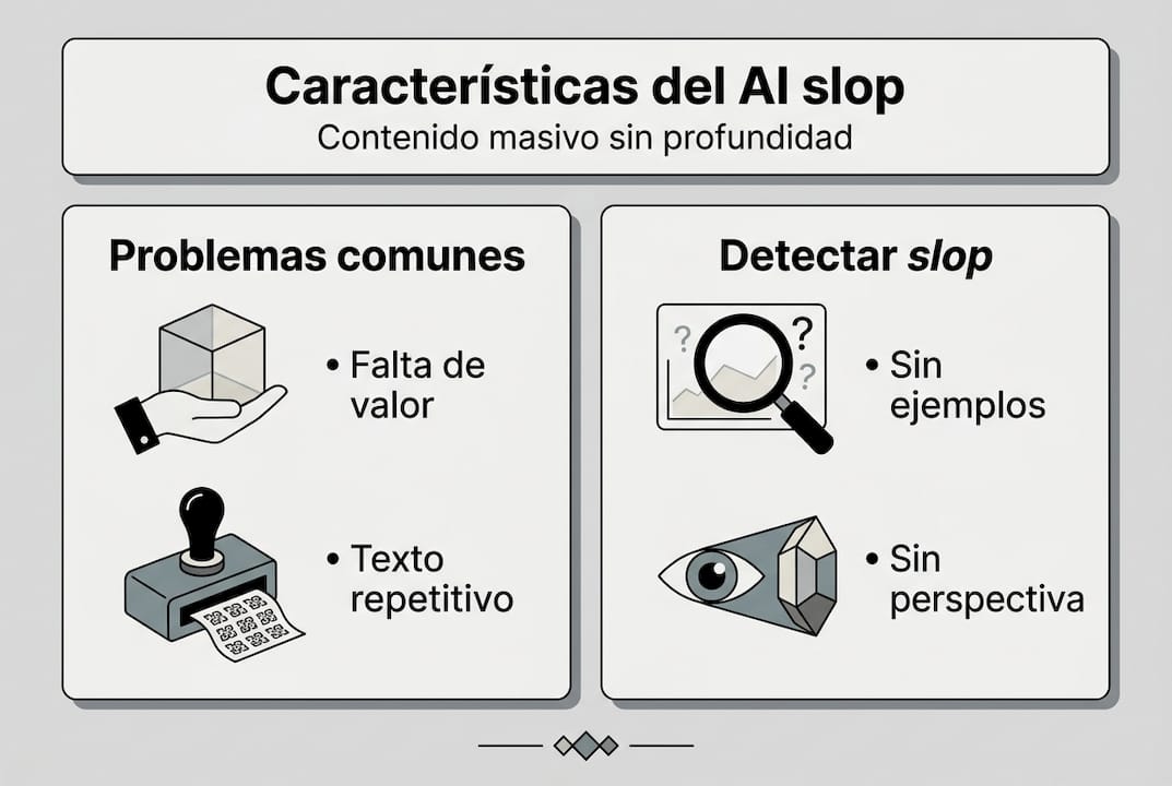 Guía visual para identificar indicios de contenido generado por IA