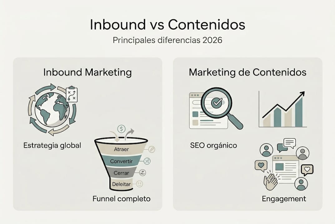 Infografía: ¿En qué se diferencian el inbound marketing y la creación de contenidos?