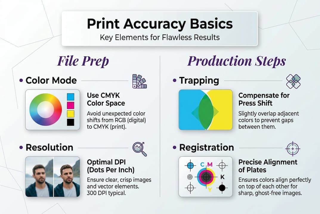 Infographic shows print accuracy fundamentals