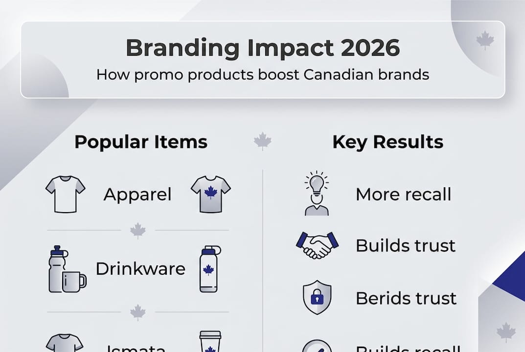 Infographic of promo product types and benefits