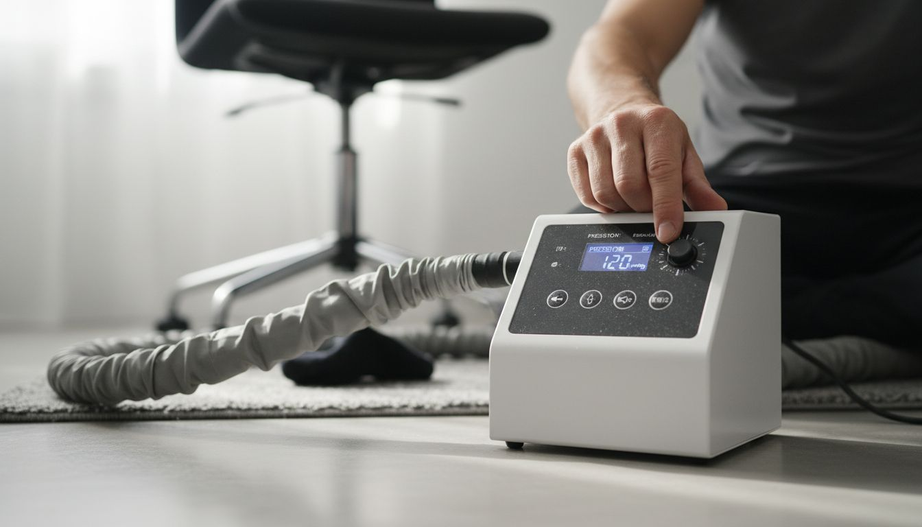 Présentation des différents paramètres de réglage d’un appareil de pressothérapie