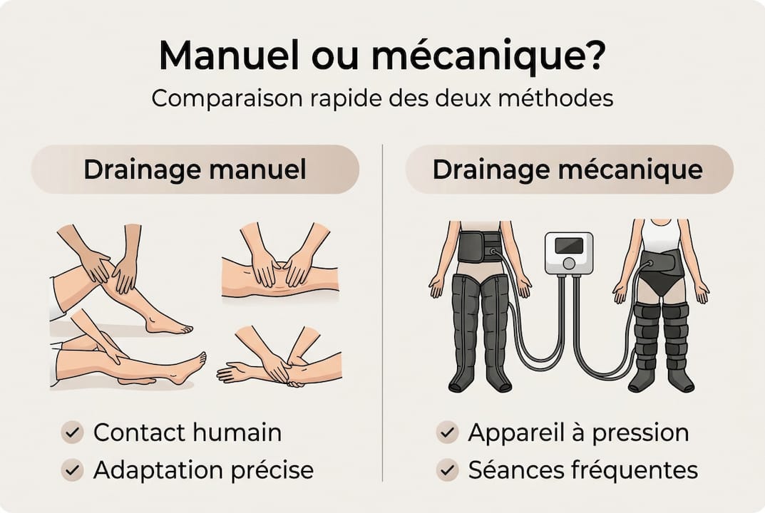 Infographie : manuel ou mécanique, quel type de drainage choisir ?