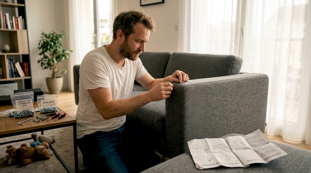 Assembler son canapé design, mode d’emploi pas à pas