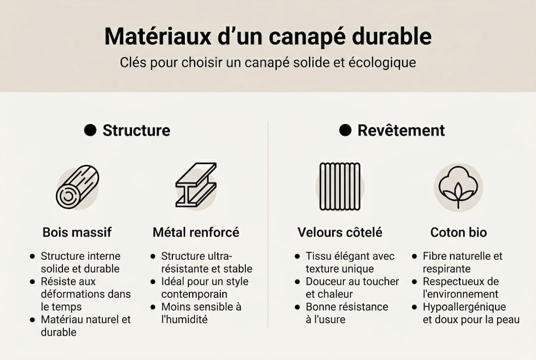 Les essentiels à savoir sur les matériaux de canapé en un coup d’œil