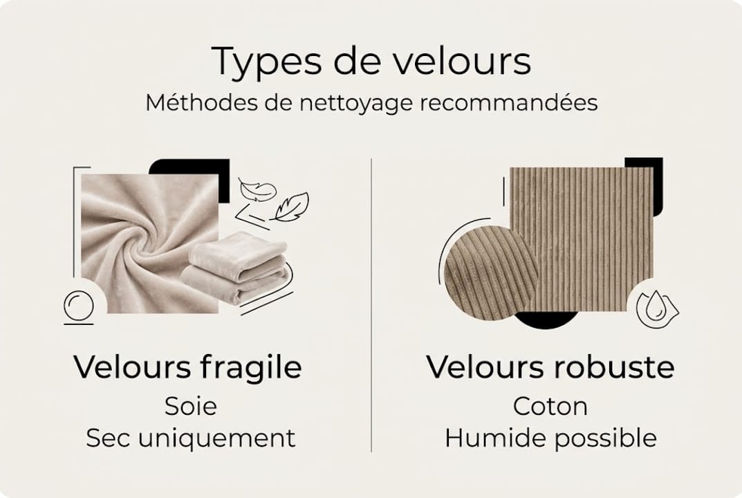 Tout savoir sur les différentes méthodes pour nettoyer le velours : découvrez notre infographie pratique !
