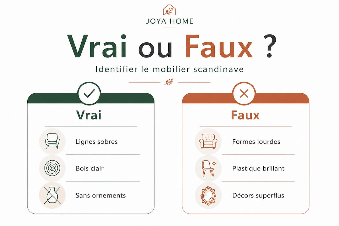 Infographie : démêlez le vrai du faux sur le mobilier scandinave
