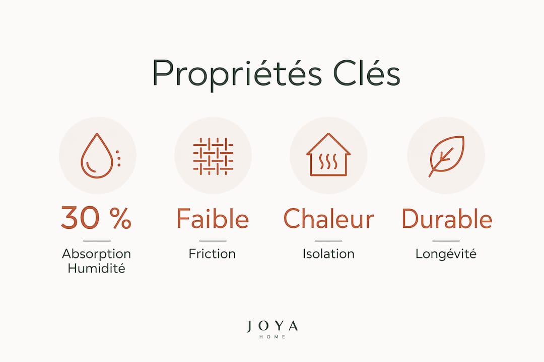 Découvrez en image les caractéristiques essentielles des fibres textiles qui contribuent au bien-être et au confort au quotidien.