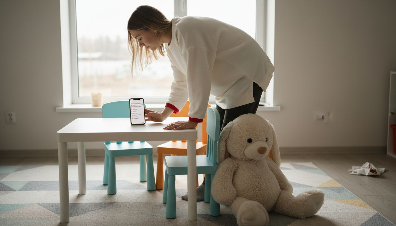 Ema vaatab enne pidu ruumis ringi, et veenduda, et kõik on täiuslik.