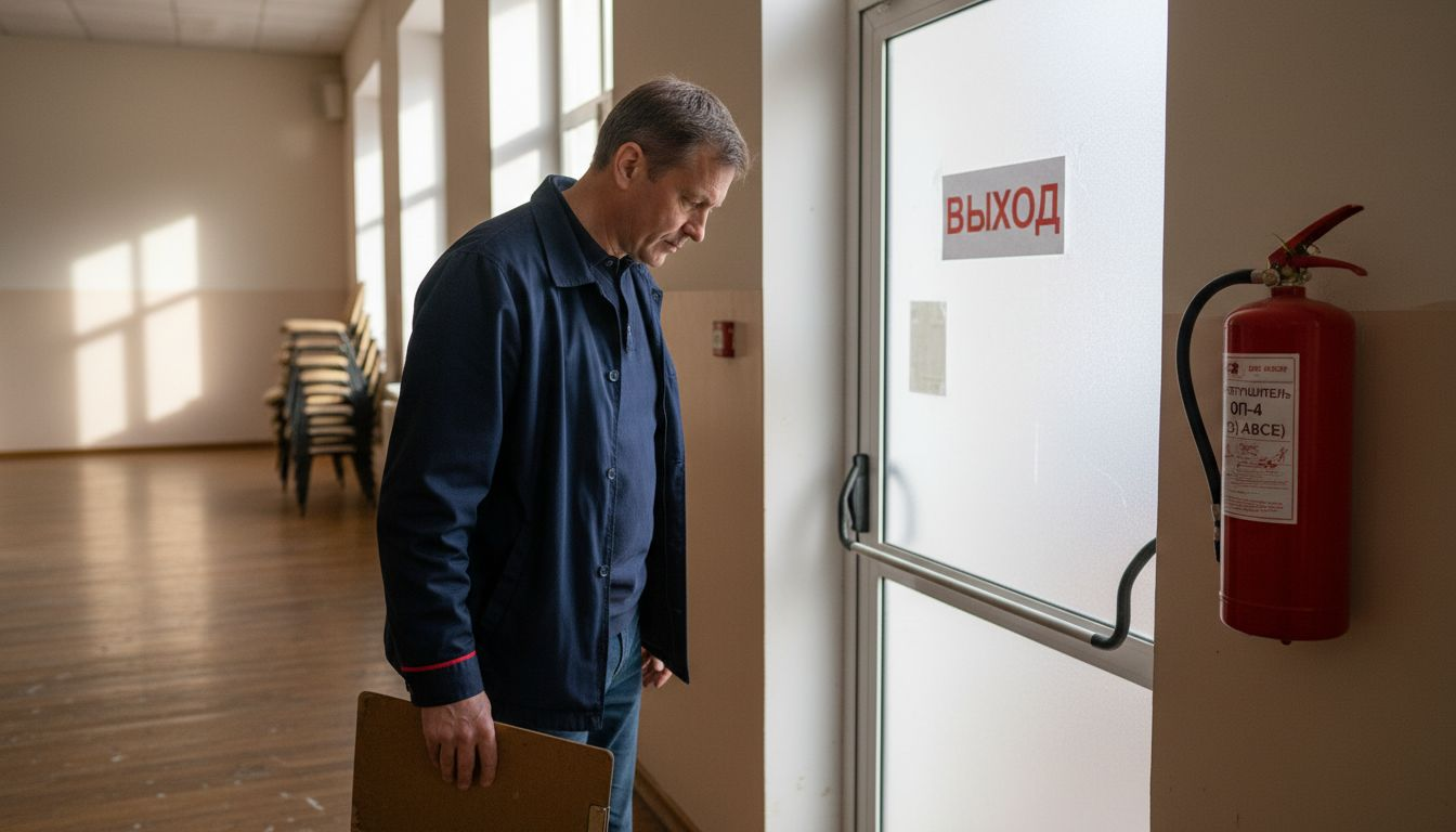 Saali haldaja kontrollib enne ürituse toimumist, et saal oleks turvalisuse seisukohast valmis.