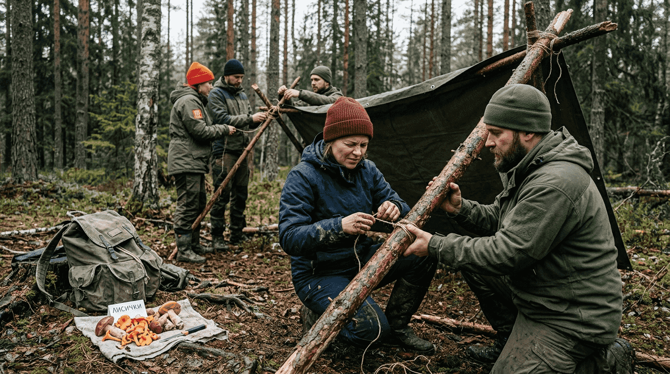 Meeskond ehitas Eesti metsa looduskaitseala.
