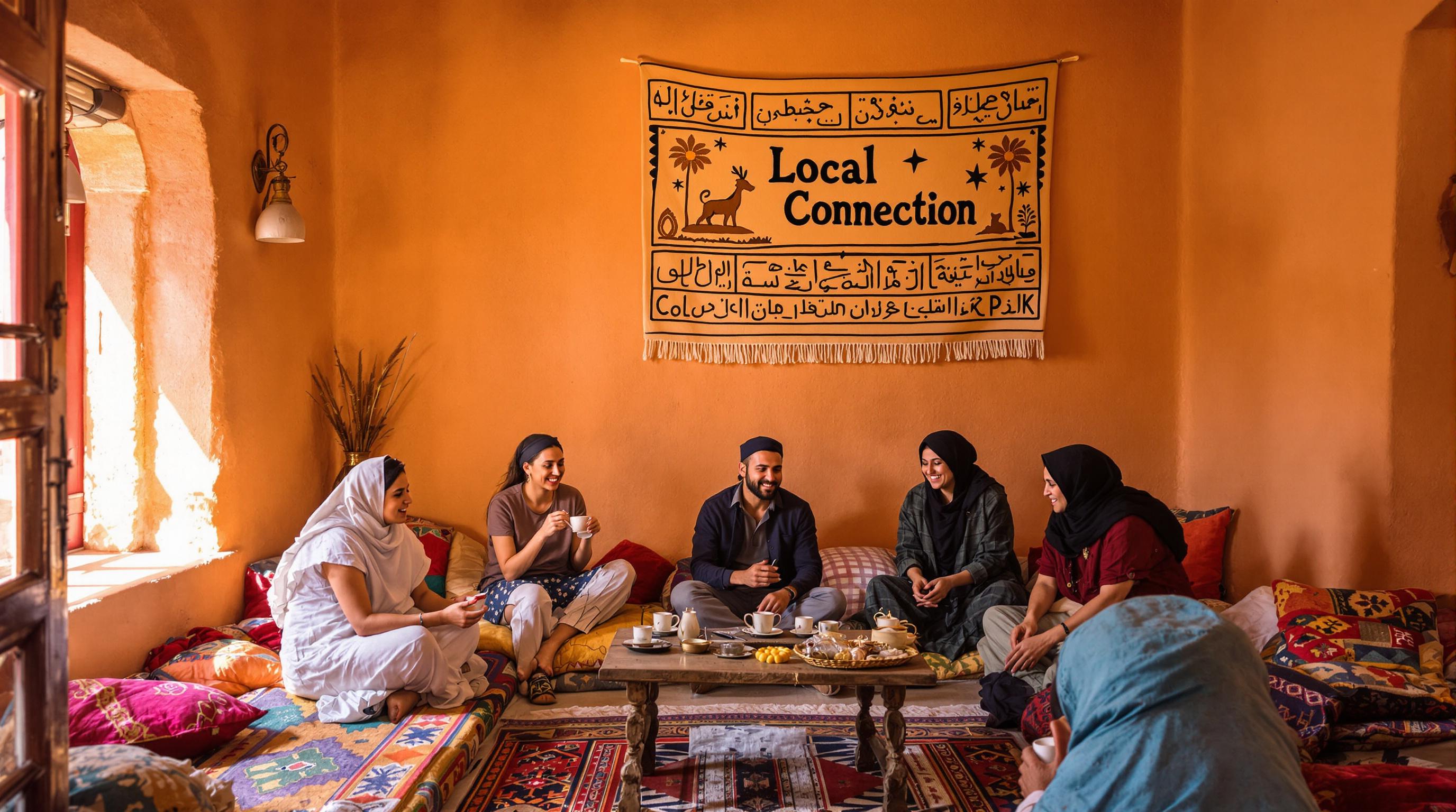 Travelers learn crafts with Berber hosts in mountain home