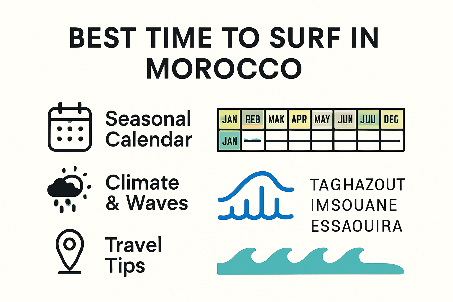 Seasonal surfing in Morocco: best times, regions, and wave trends