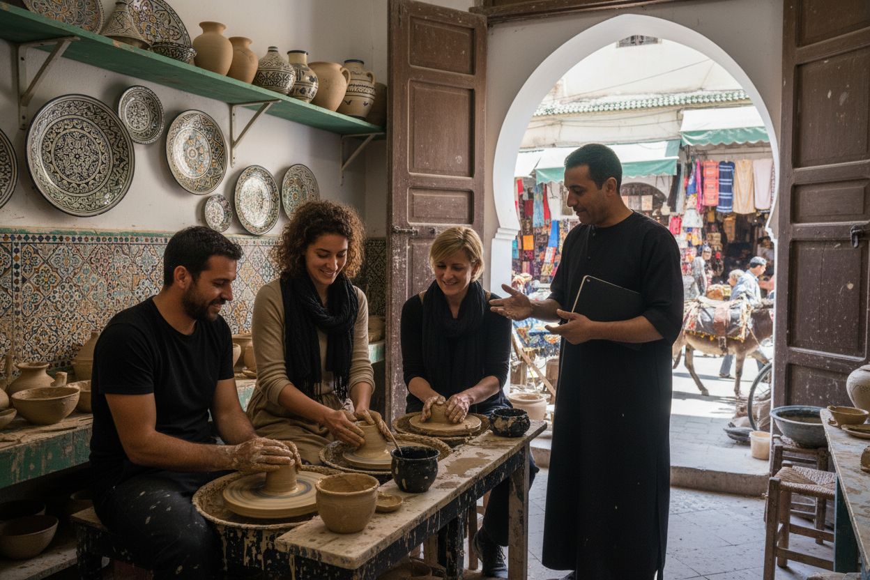 Moroccan artisan workshop