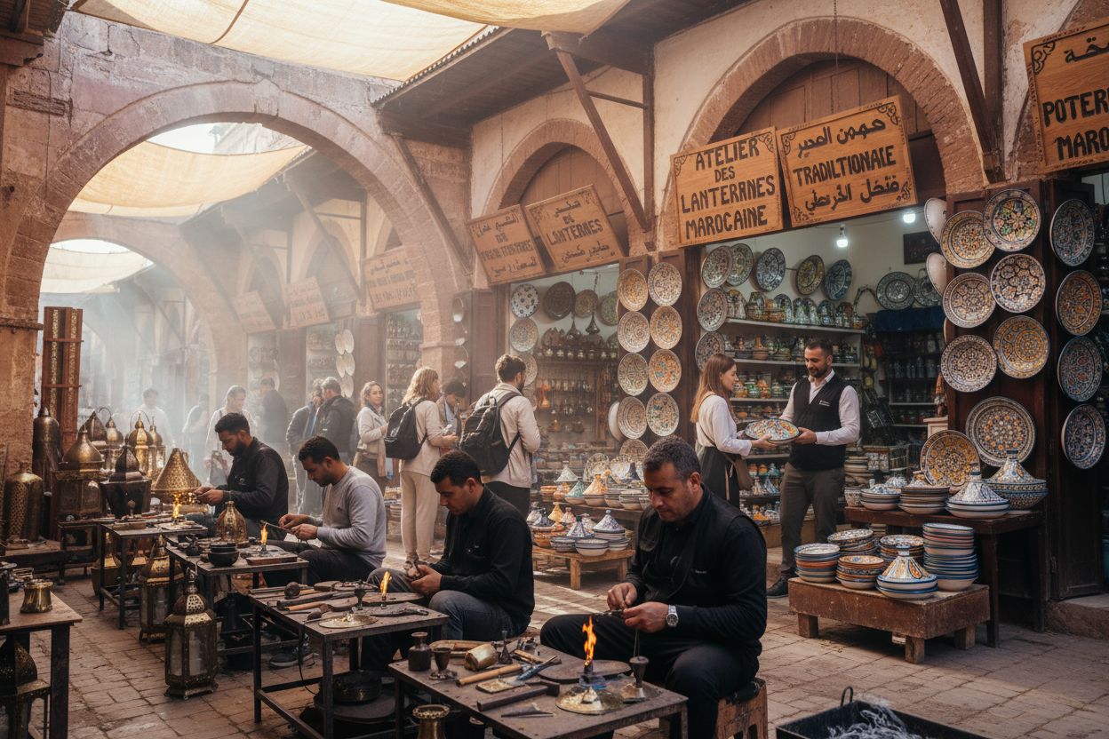 Morocco medina marketplace