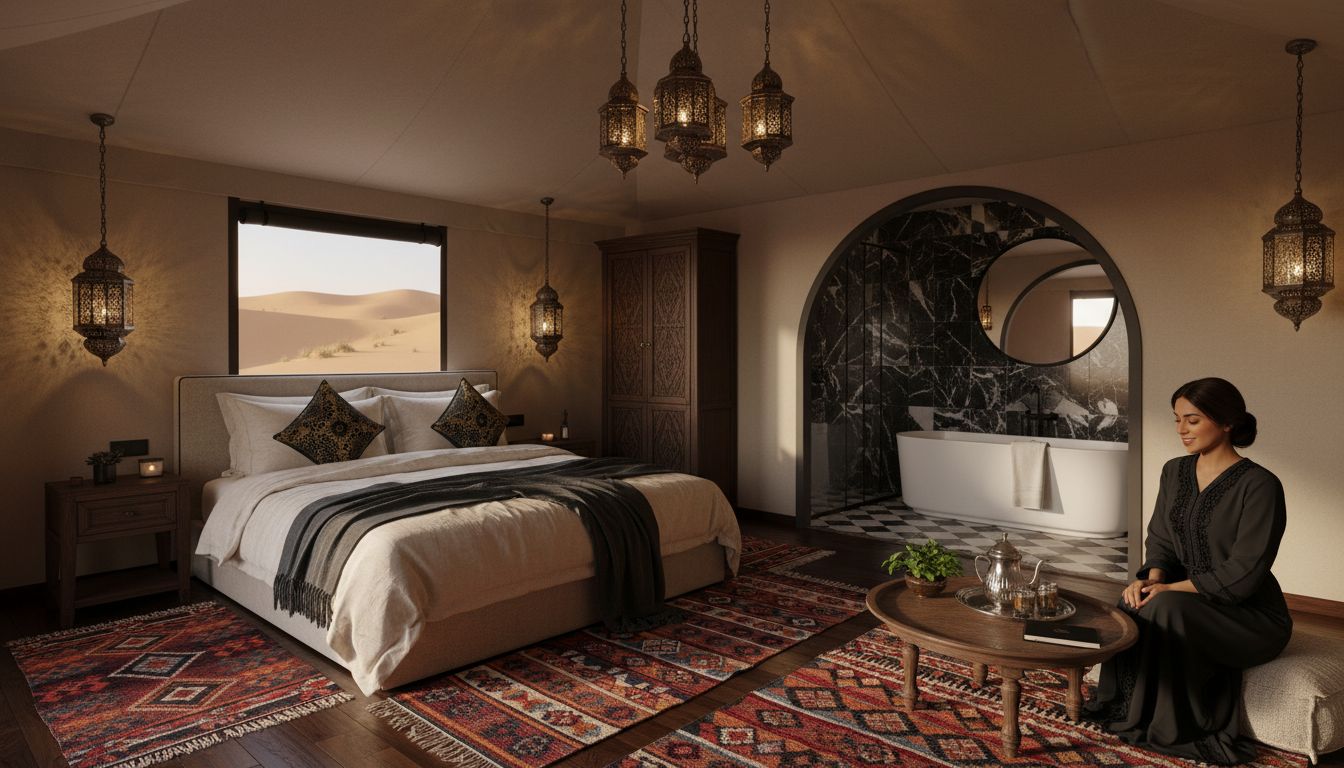 luxury tent interior