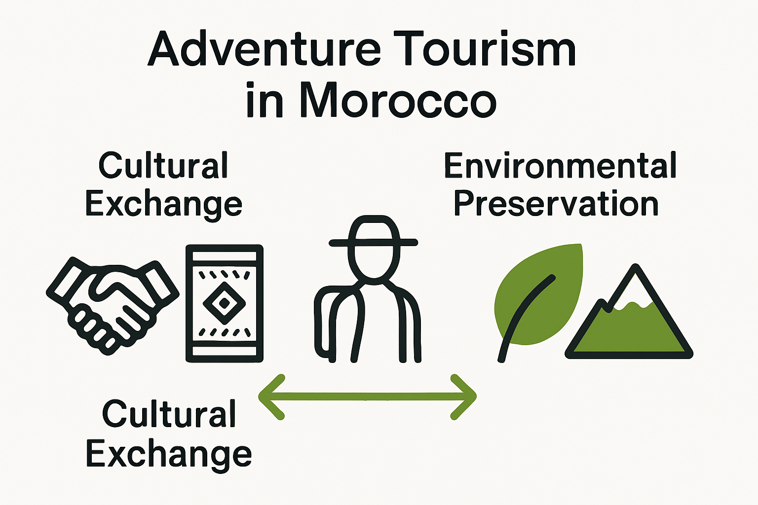 Infographic of culture and ecology benefits in tourism
