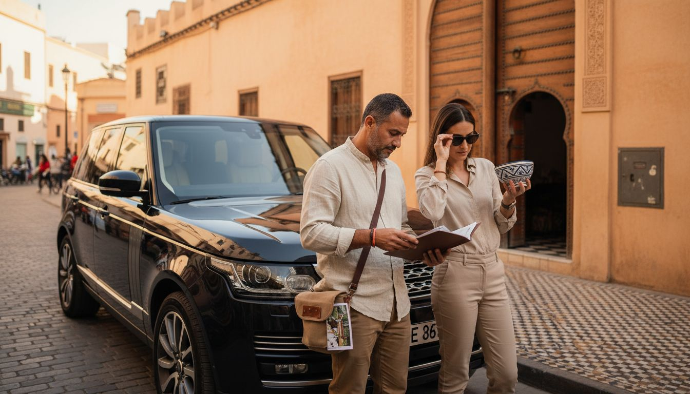 Guide welcomes guests to luxury Moroccan city tour