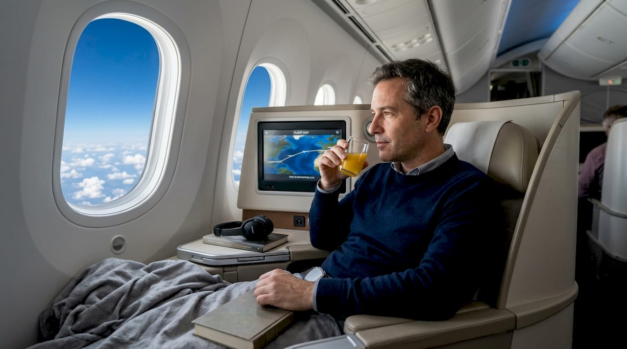 Business class experience Royal Air Maroc flight