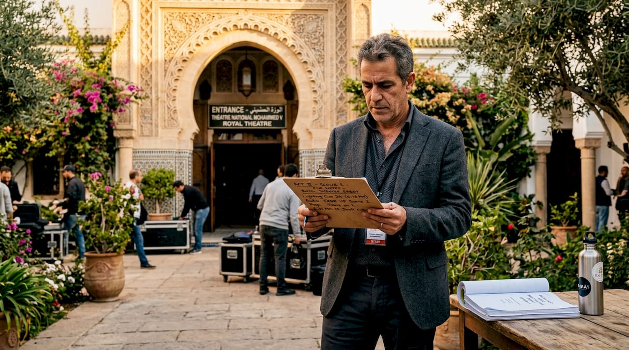 Backstage scene at Rabat Royal Theatre
