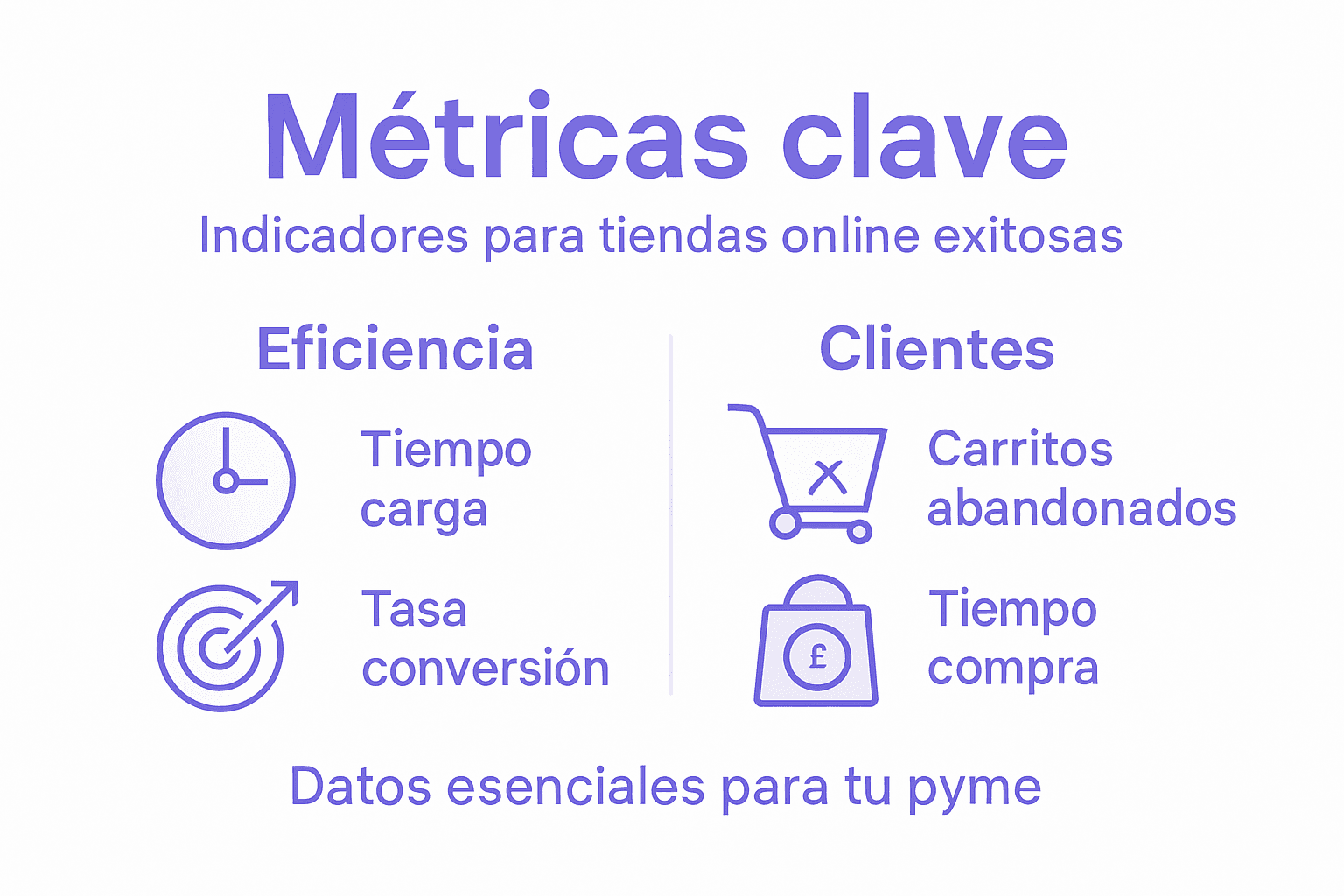 Infografía: indicadores clave para medir la eficiencia de tu tienda online