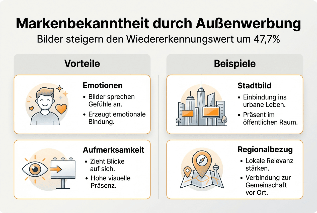 Grafik: So beeinflussen Bilder die Wahrnehmung von Außenwerbung