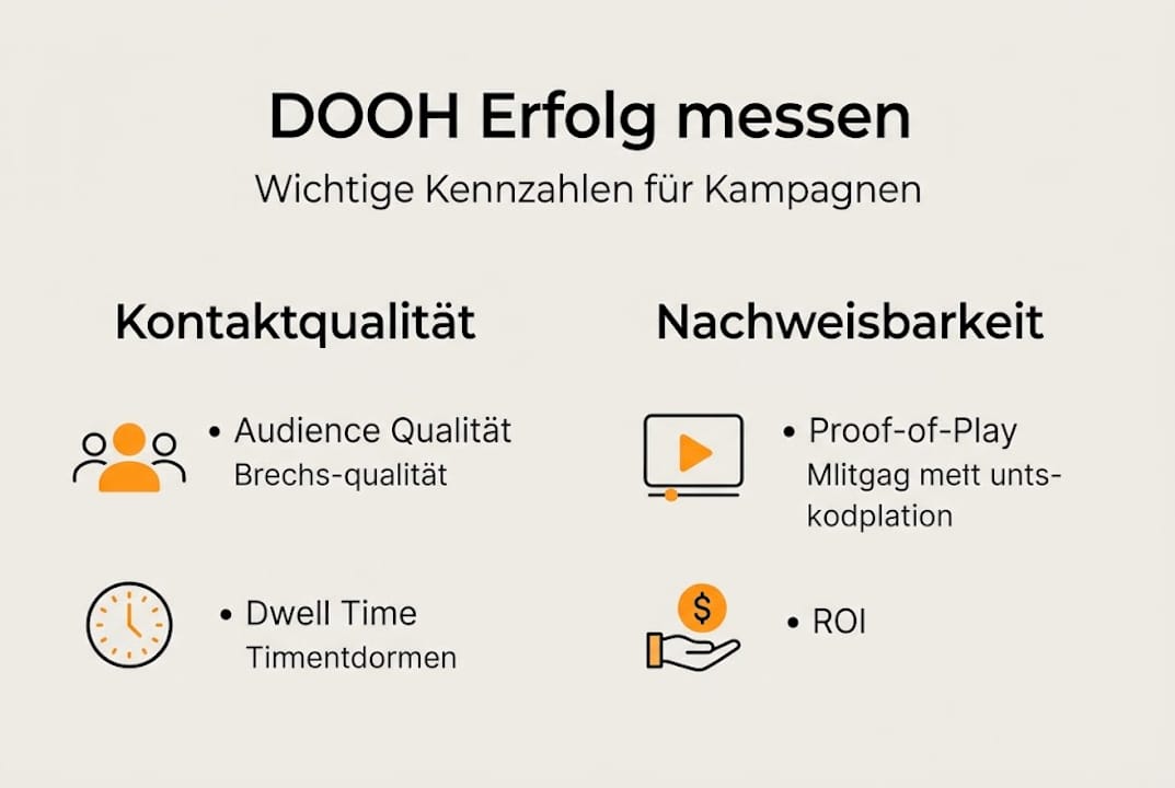 DOOH-Infografik: Die wichtigsten Erfolgsfaktoren auf einen Blick