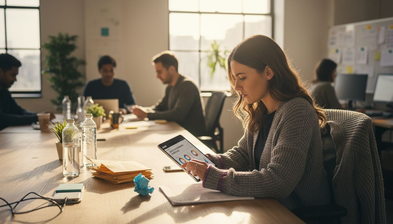 Support agent monitoring AI chatbot results