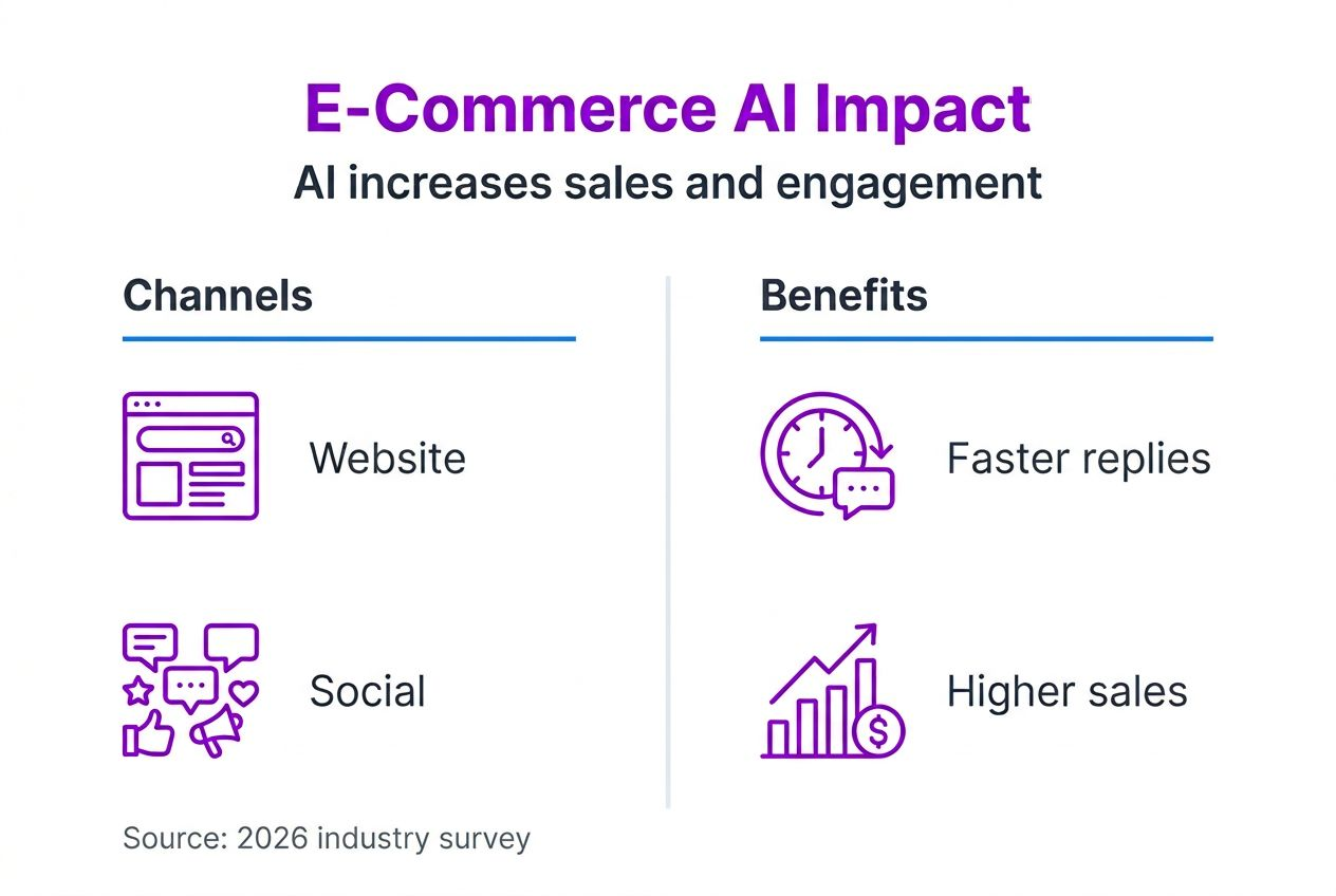 Infographic on AI boosting engagement channels