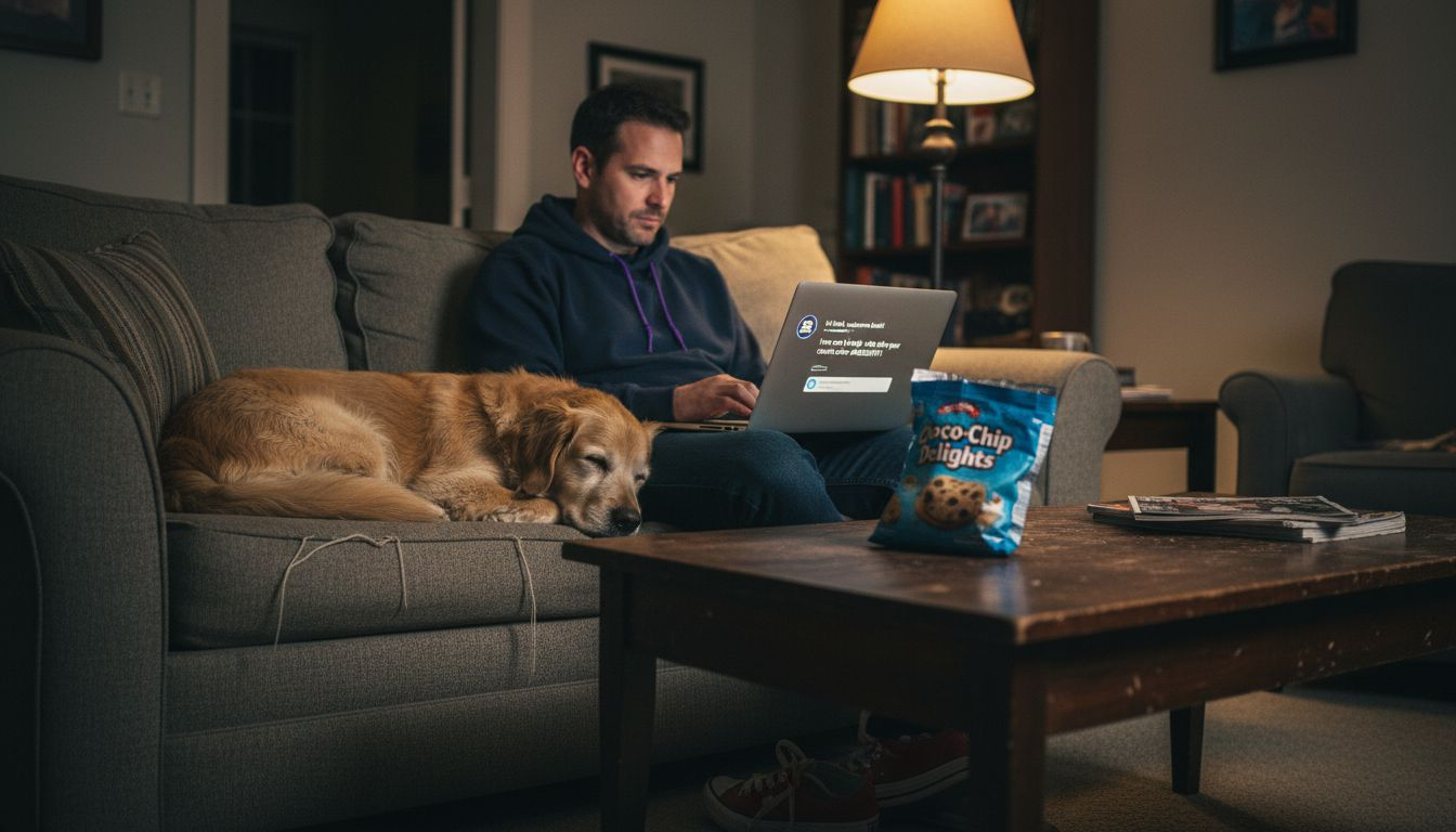 Customer interacts with personalized chatbot at home