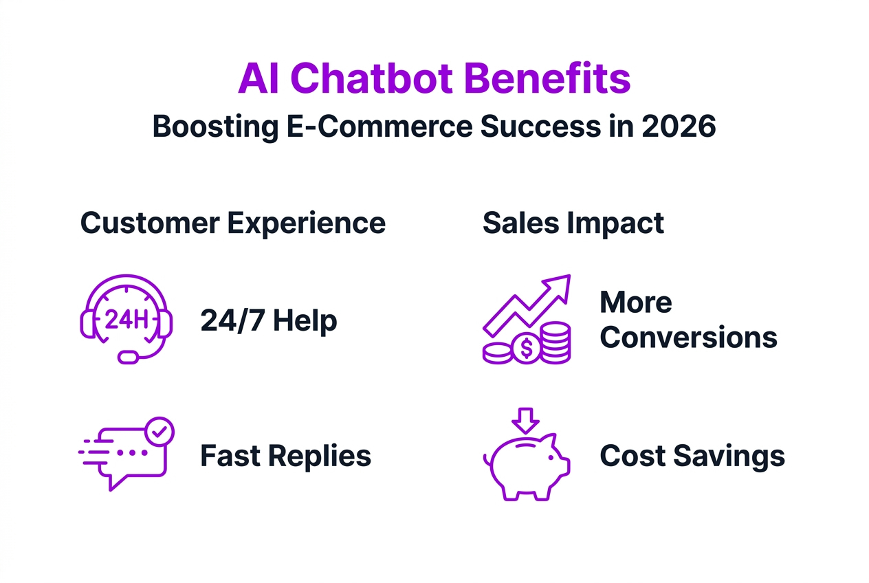 Infographic shows AI chatbots’ e-commerce benefits