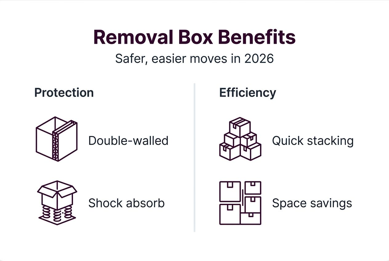 Infographic outlining removal box benefits