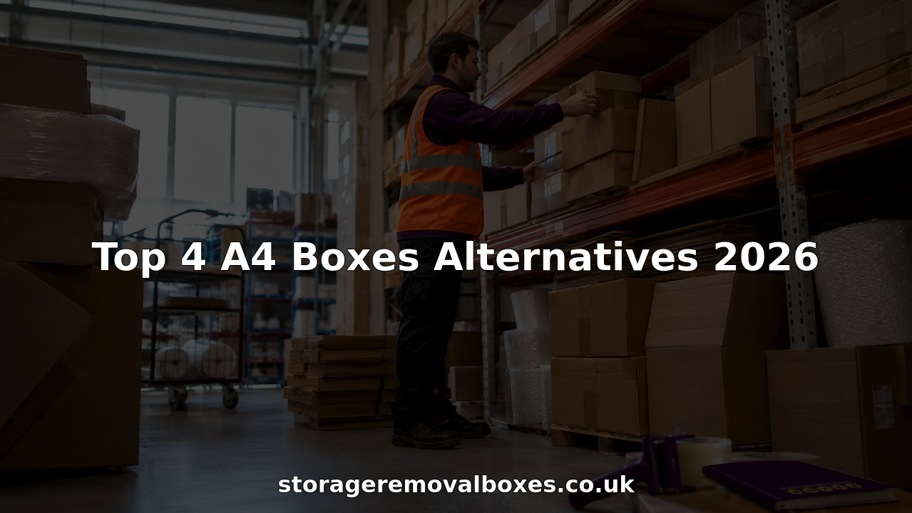 Warehouse worker handling A4 box alternatives