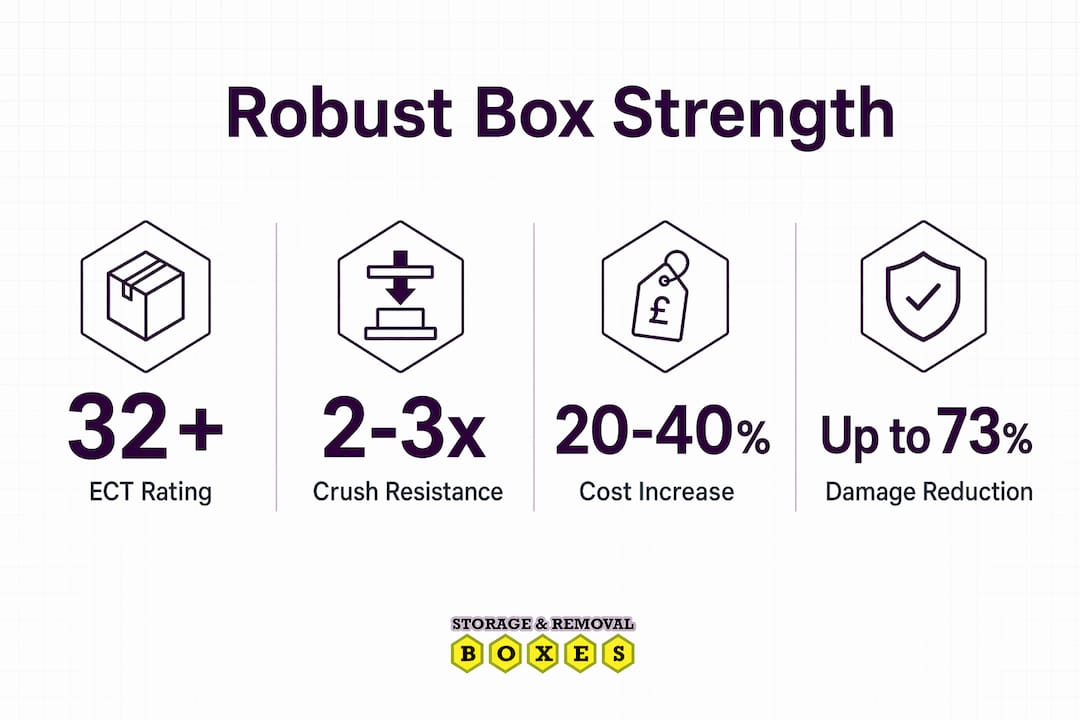 Infographic showing robust box strengths and benefits