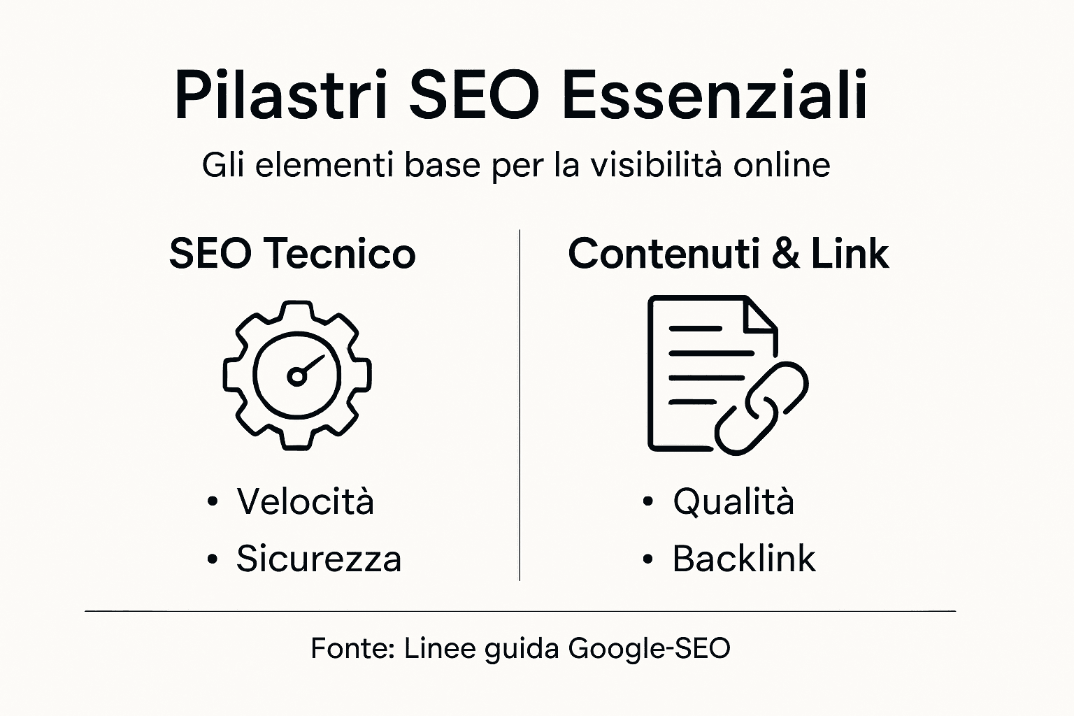 Infografica: i punti chiave per aumentare la visibilità online con la SEO