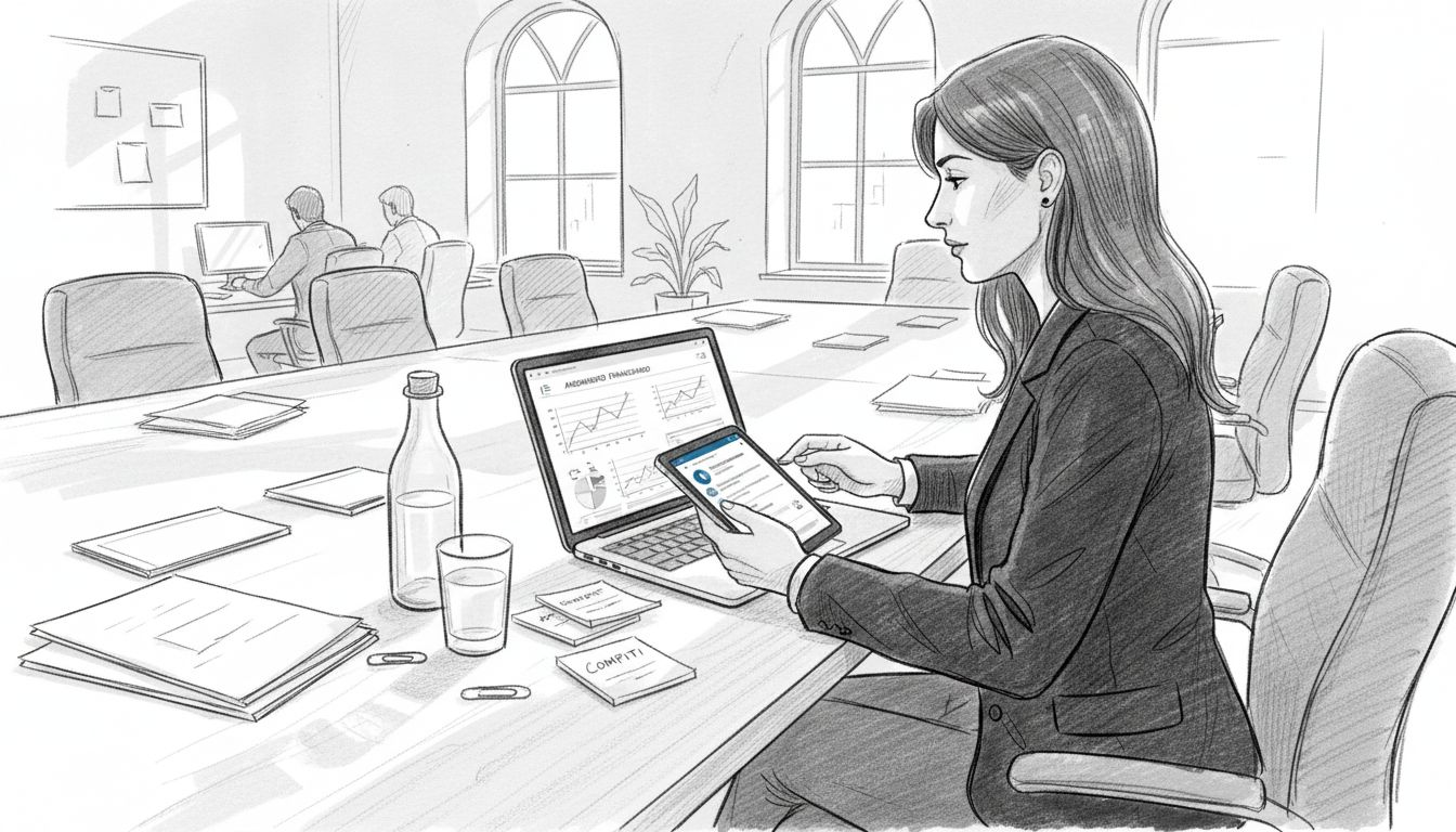 Donna che utilizza i canali digitali per trovare nuovi clienti