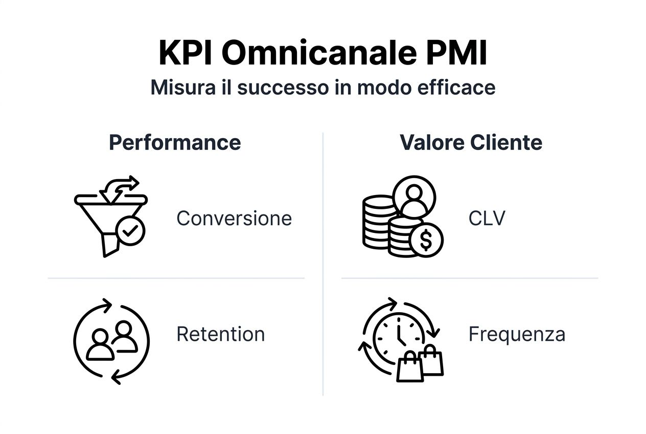 Infografica sui KPI dell’omnicanalità: i principali indicatori per le PMI