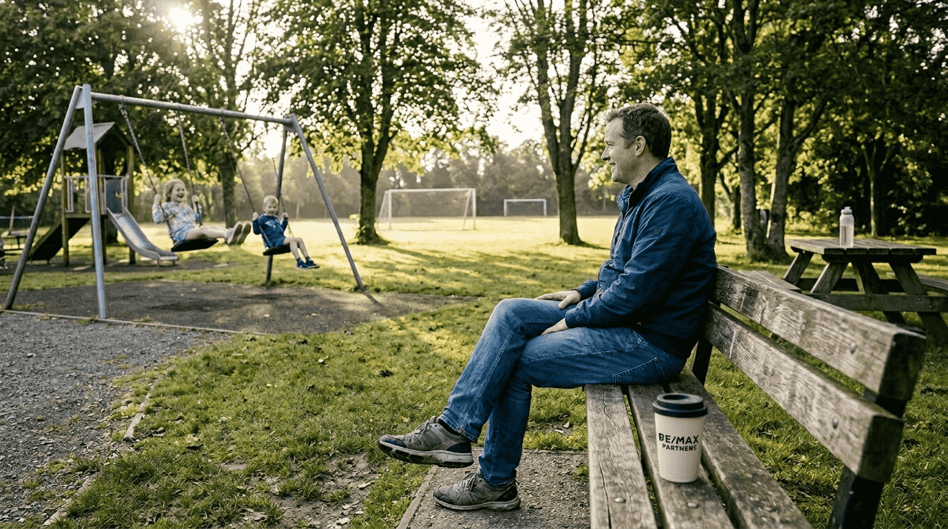 Family in community park in Leixlip