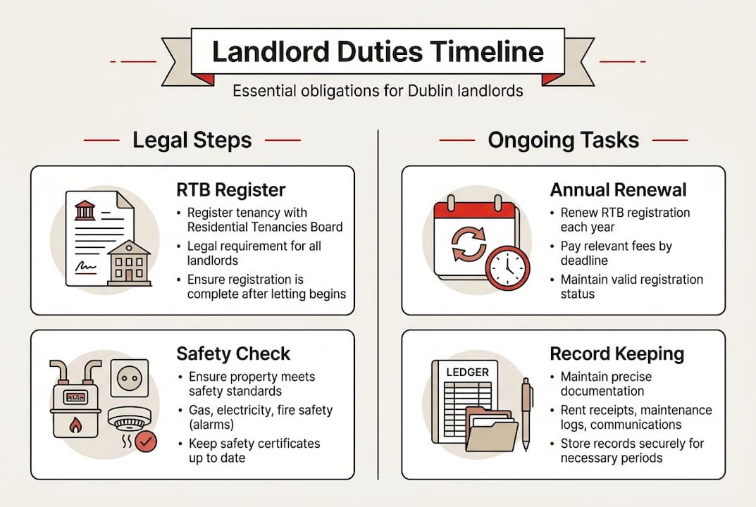 Infographic of landlord obligations and deadlines