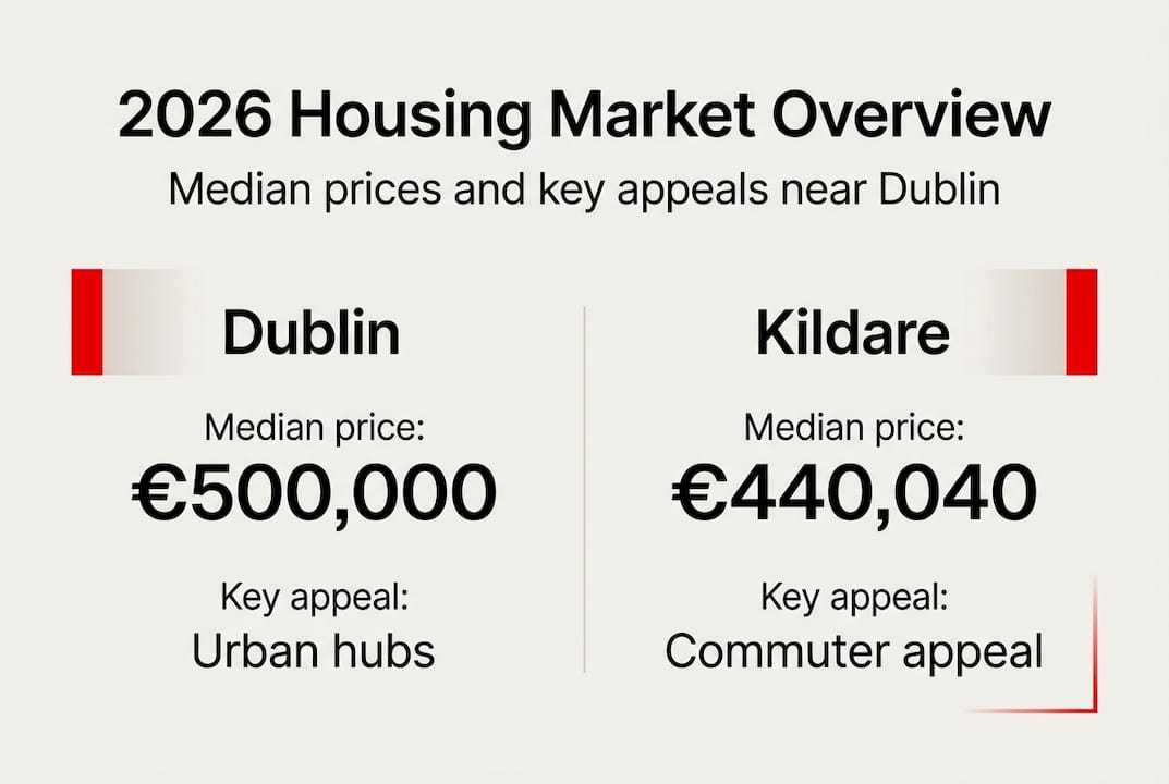 Infographic: Dublin versus Kildare housing market
